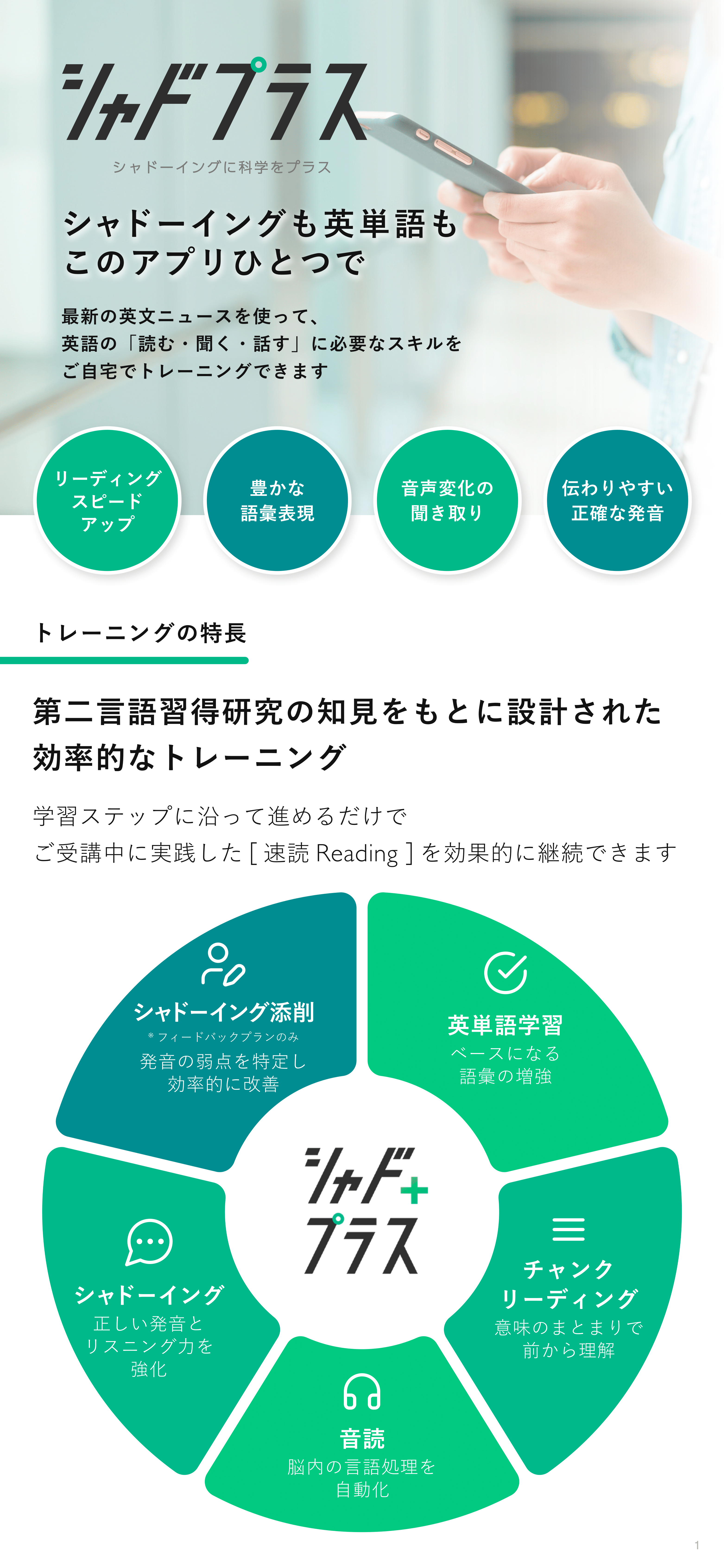 シャドプラスリーフレット 1ページ